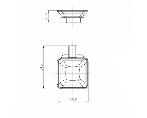 Мыльница Raglo R301.02.06 с держателем,черный