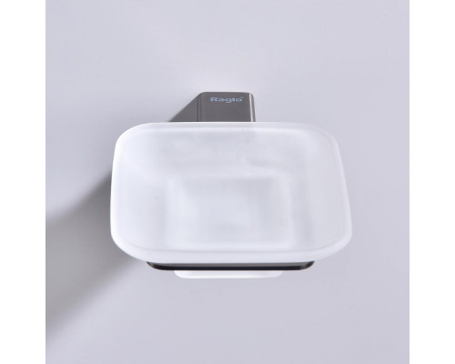 Мыльница Raglo R301.02.09 с держателем,графит