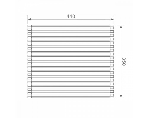 Ролл-матт шир.35см Raglo R730.44.05 для моек с глубиной чаши до 420 мм, сатин