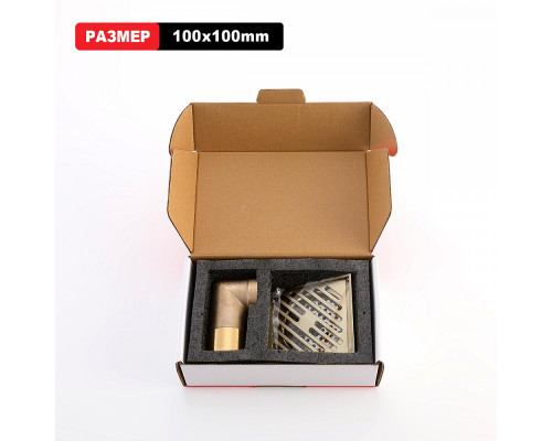 Душевой трап Raglo R606.10.03 100х100мм, нержавеющая сталь, сатин золотой