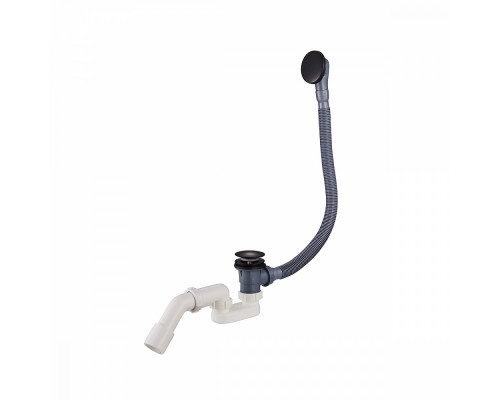 Слив-перелив для ванны Raglo R600.31.06 автоматический (клик-клак), латунь/пластик, черный