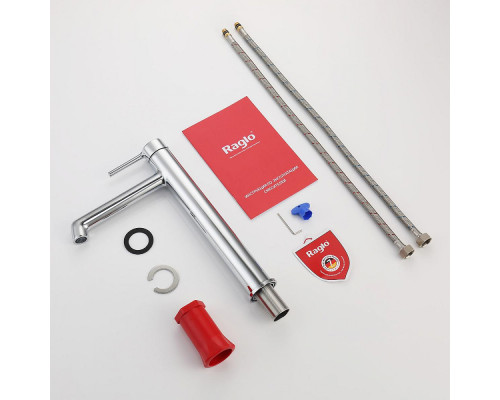 Смеситель Raglo R20.15 для раковины высокий монолитный, хром