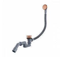 Слив-перелив для ванны Raglo R600.31.33 автоматический (клик-клак), латунь/пластик, матовая медь