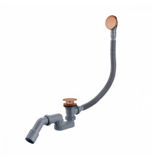 Слив-перелив для ванны Raglo R600.31.33 автоматический (клик-клак), латунь/пластик, матовая медь