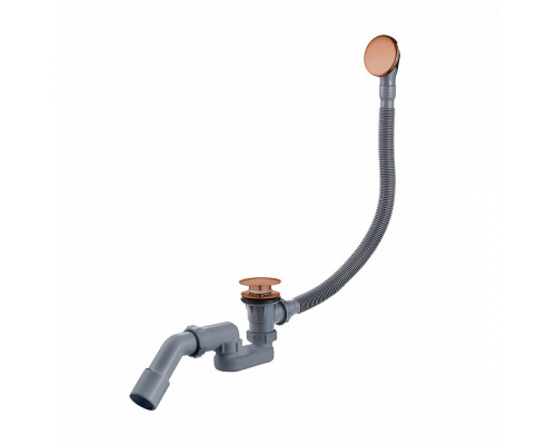 Слив-перелив для ванны Raglo R600.31.33 автоматический (клик-клак), латунь/пластик, матовая медь