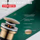Донный клапан для раковины Raglo R600.01.04 без перелива (клик-клак), латунь, бронза