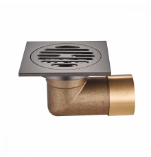 Душевой трап Raglo R605.10.09 100х100мм, нержавеющая сталь, графит