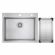 Кухонная мойка Raglo R701.6050.05 из нержавеющей стали в базу от 60см, сатин