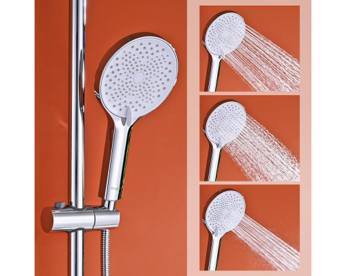 Душевая система Raglo R03.24 для ванны и душа излив поворотный 15 см, хром