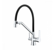 Смеситель Raglo R80.62 для кухни с подключением к фильтру съёмный гибкий излив с магнитным фиксатором, хром