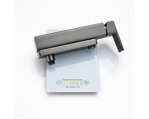 Смеситель Raglo R30.30.09 для ванны и душа настенный излив поворотный 15 см, графит