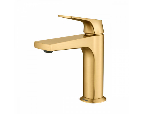 Смеситель Raglo R07.10.03 для раковины монолитный, сатин золотой