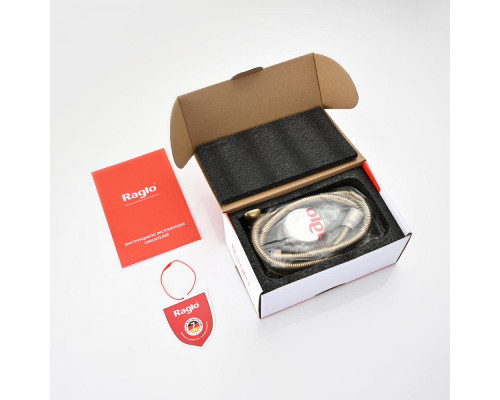 Смеситель Raglo R03.51.03 с гигиеническим душем настенный , сатин золотой