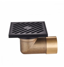 Душевой трап Raglo R606.10.06 100х100мм, нержавеющая сталь, черный