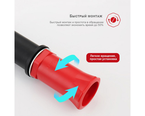 Смеситель Raglo R20.15.06 для раковины высокий монолитный, черный