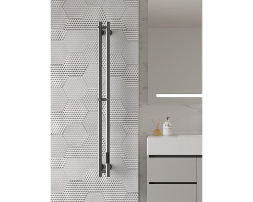 Полотенцесушитель электрический RAGLO R350.11.09 настенный сенсорный узкий с терморегулятором , графит