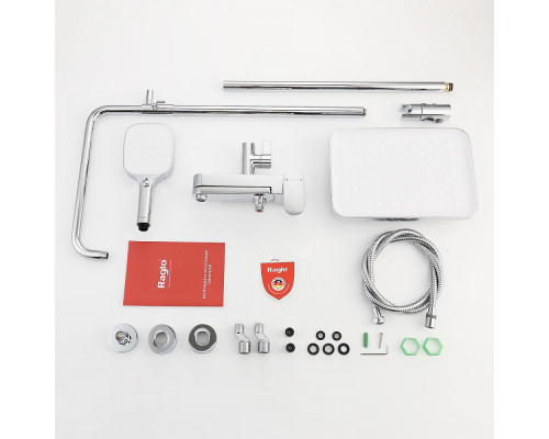 Душевая система Raglo R50.24 для ванны и душа излив поворотный 15 см, хром