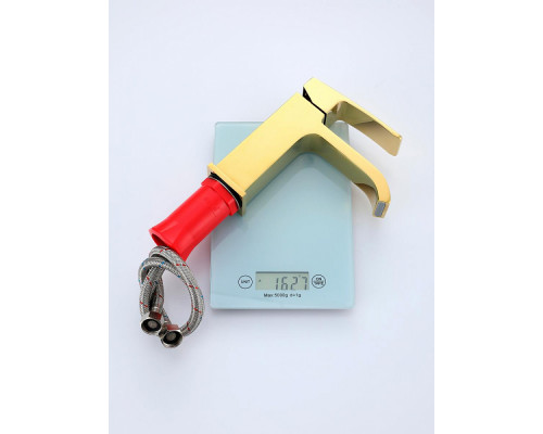 Смеситель Raglo R02.10.23 для раковины монолитный, золото