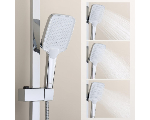 Душевая система Raglo R01.24 для ванны и душа излив поворотный 20 см, хром