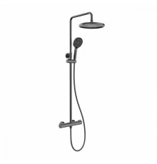 Душевая система Raglo R20.25.09 для душа с термостатом (без излива), графит