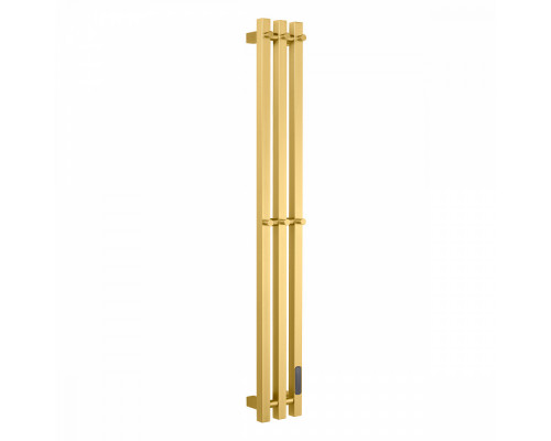 Полотенцесушитель электрический RAGLO R350.17.03 настенный сенсорный узкий с терморегулятором , сатин золотой