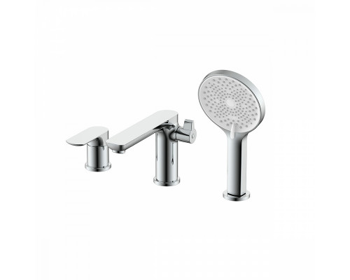 Смеситель Raglo R03.31 на борт ванны врезной монолитный, хром