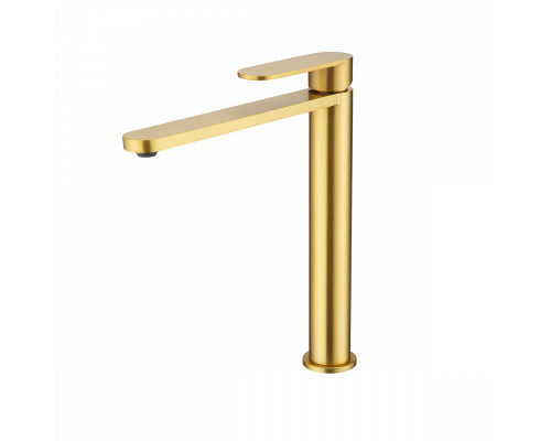 Смеситель Raglo R10.15.03 для раковины высокий монолитный, сатин золотой