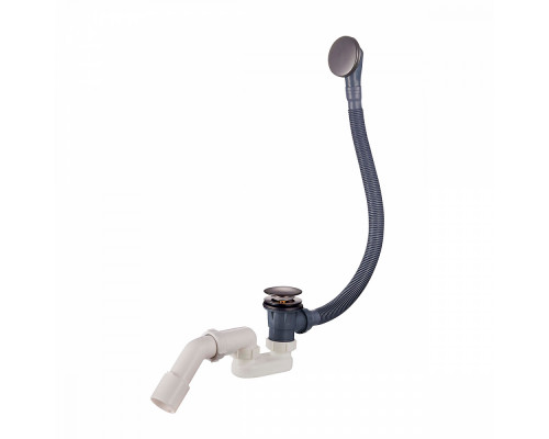 Слив-перелив для ванны Raglo R600.31.09 автоматический (клик-клак), латунь/пластик, графит