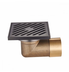 Душевой трап Raglo R606.10.09 100х100мм, нержавеющая сталь, графит