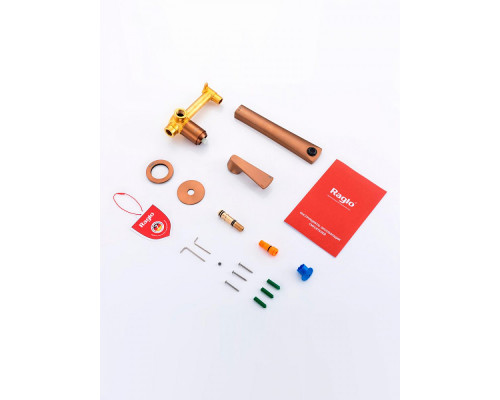 Смеситель Raglo R07.11.33 для раковины встраиваемый монолитный, матовая медь