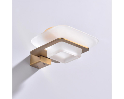 Мыльница Raglo R301.02.03 с держателем,сатин золотой