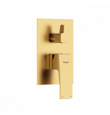 Смеситель Raglo R01.272.03 для ванны и душа встраиваемый на 2 режима, сатин золотой