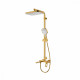 Душевая система Raglo R51.24.03 для ванны и душа излив поворотный 15 см, сатин золотой