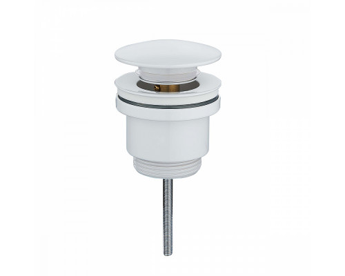 Донный клапан для раковины Raglo R600.01.08 без перелива (клик-клак), латунь, белый