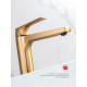 Смеситель Raglo R07.15.03 для раковины высокий монолитный, сатин золотой