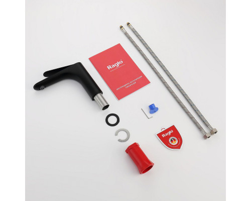 Смеситель Raglo R21.10.06 для раковины монолитный, черный