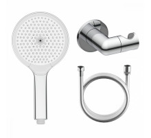 Комплект с лейкой Raglo R476.43 для душа душевая лейка 3 режима, шланг 1,5м, держатель лейки латунь, хром