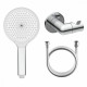Комплект с лейкой Raglo R476.43 для душа душевая лейка 3 режима, шланг 1,5м, держатель лейки латунь, хром