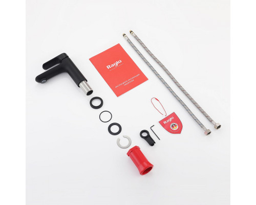 Смеситель Raglo R03.10.06 для раковины монолитный, черный