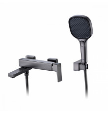 Смеситель Raglo R30.30.09 для ванны и душа настенный излив поворотный 15 см, графит