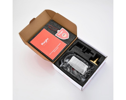 Смеситель Raglo R01.52.06 с гигиеническим душем встраиваемый , черный