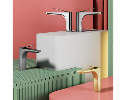 Смеситель Raglo R21.10.09 для раковины монолитный, графит