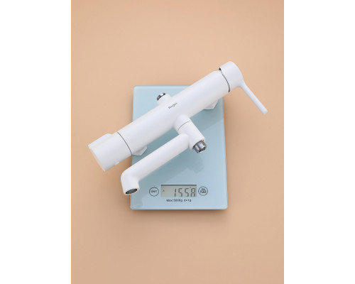 Душевая система Raglo R20.24.08 для ванны и душа излив поворотный 15 см, белый