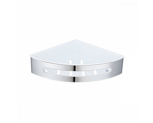 Полка для ванны и душа Raglo R340.01 угловая с крючками,хром