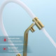 Смеситель Raglo R85.62.03 для кухни с подключением к фильтру съёмный гибкий излив с магнитным фиксатором, сатин золотой