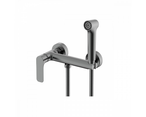 Смеситель Raglo R03.51.09 с гигиеническим душем настенный , графит