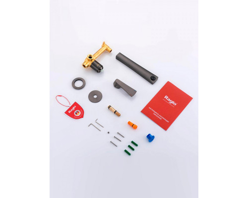 Смеситель Raglo R07.11.09 для раковины встраиваемый монолитный, графит