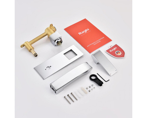 Смеситель Raglo R01.11 для раковины встраиваемый монолитный, хром