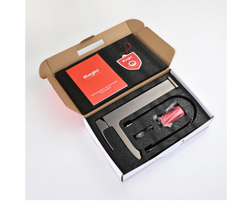 Смеситель Raglo R01.15.09 для раковины высокий монолитный, графит