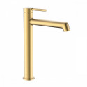 Смеситель Raglo R20.15.03 для раковины высокий монолитный, сатин золотой